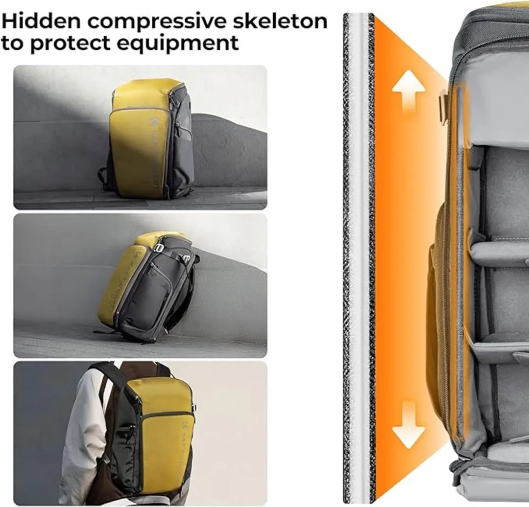 K&F Concept Alpha Air KF13.128 Rugtas 25L - Geel