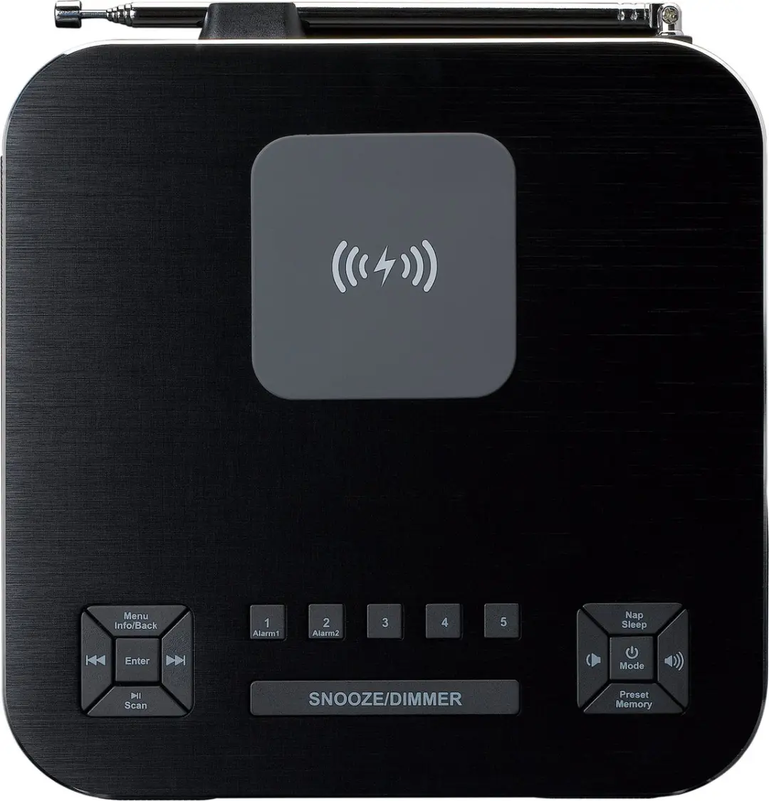 Lenco CR-650BK Wekkerradio - DAB/FM - Bluetooth - Draadloos opladen