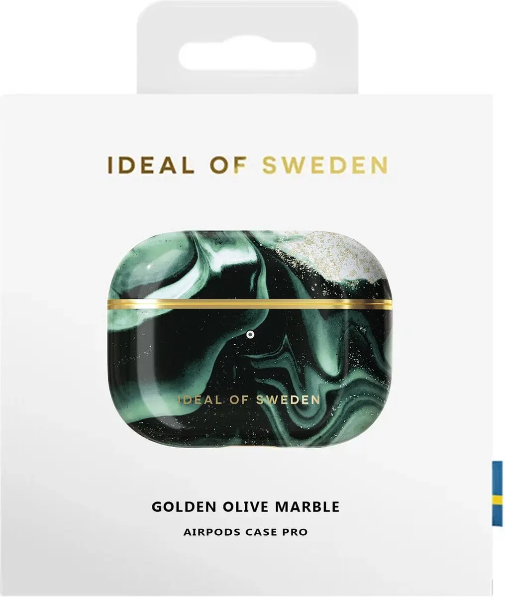 iDeal of Sweden AirPods Case Print Pro Golden Olive Marble - IDFAPCAW21-PRO-320 - afbeelding 6 van 6