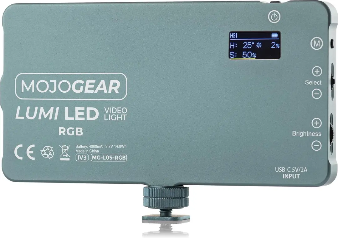 MOJOGEAR Lumi RGB LED-lamp MG-L05-RGB - 12W - 135 LED's - Grijs