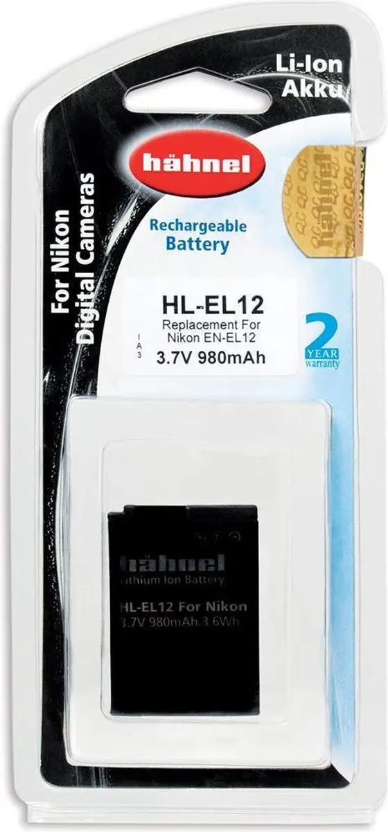 Hähnel HL-EL12 Accu 980mAh