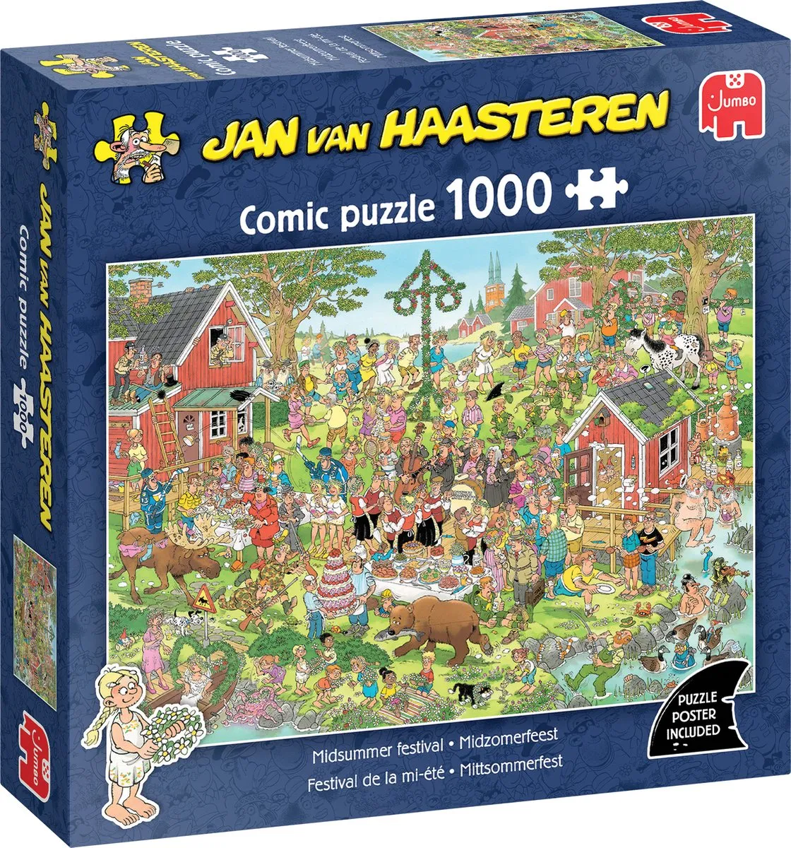 Jan van Haasteren Midzomerfeest Legpuzzel 1000 Stuks - Meerkleurig