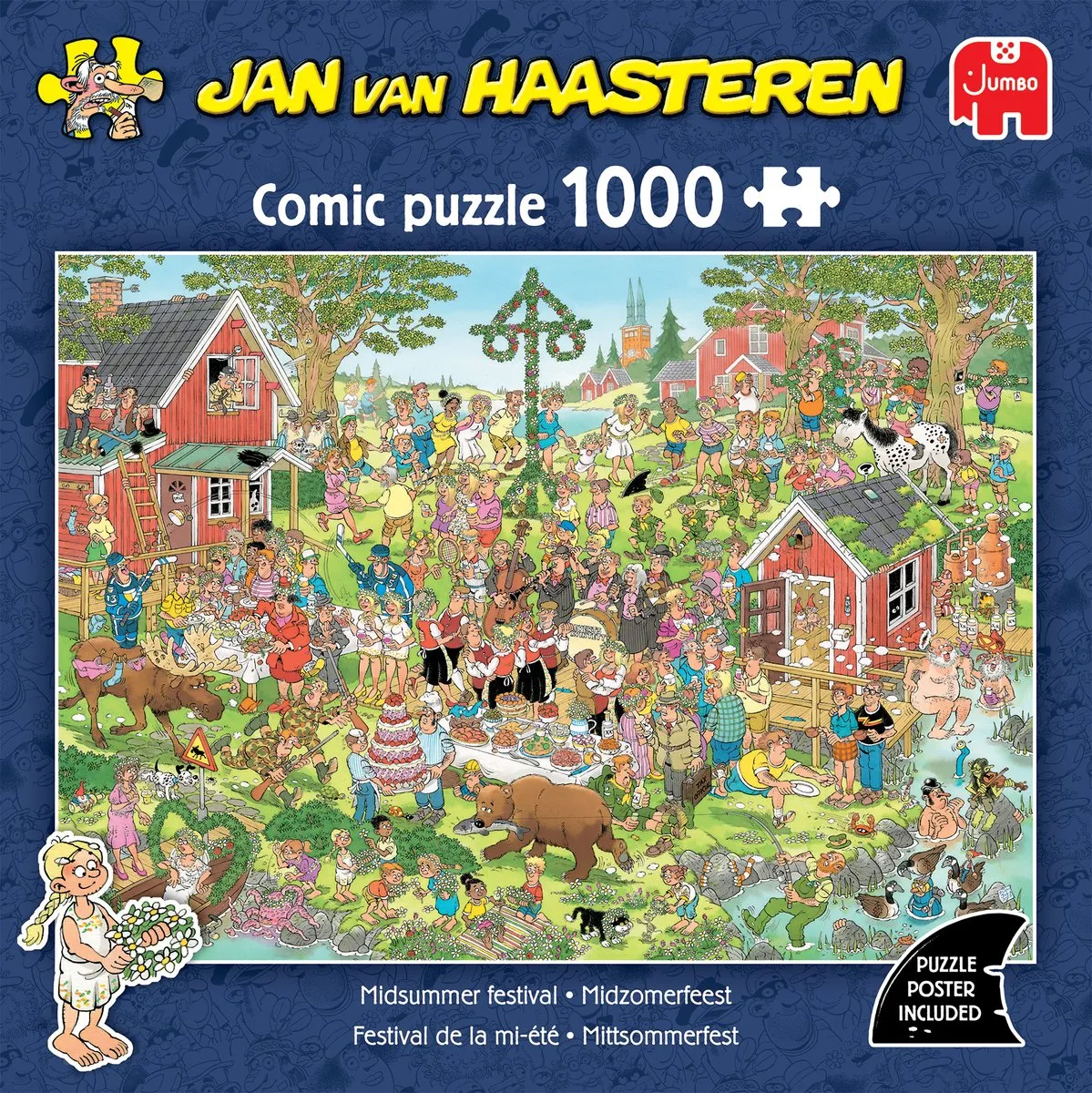 Jan van Haasteren Midzomerfeest Legpuzzel 1000 Stuks - Meerkleurig