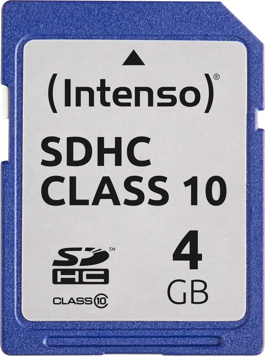 Intenso 4GB SDHC Klasse 10 Geheugenkaart