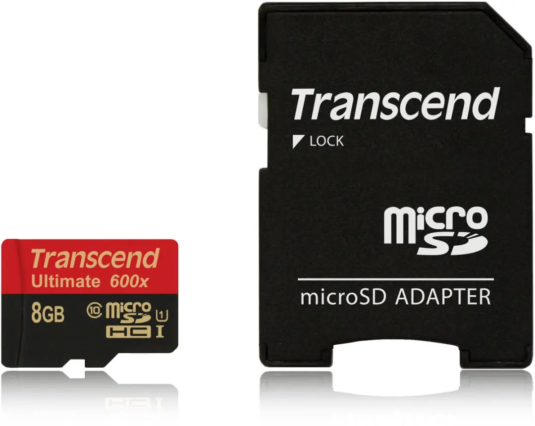 Transcend Ultimate 600x 8GB microSDHC Class 10 - Incl. SD-adapter