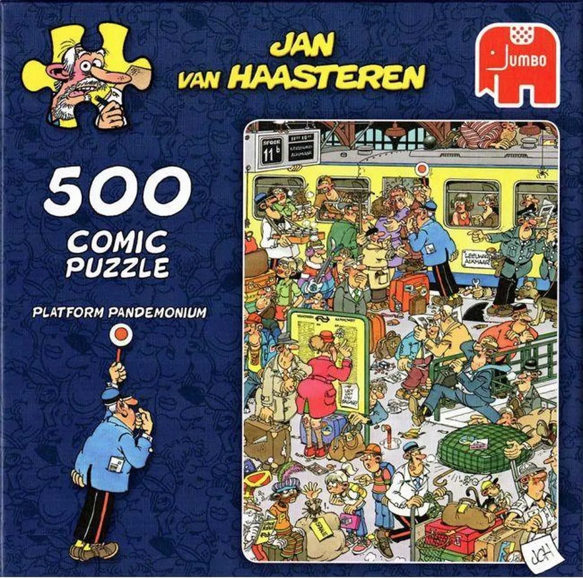 Jan van Haasteren Platform Pandemonium Puzzel 500 Stuks - Multicolor