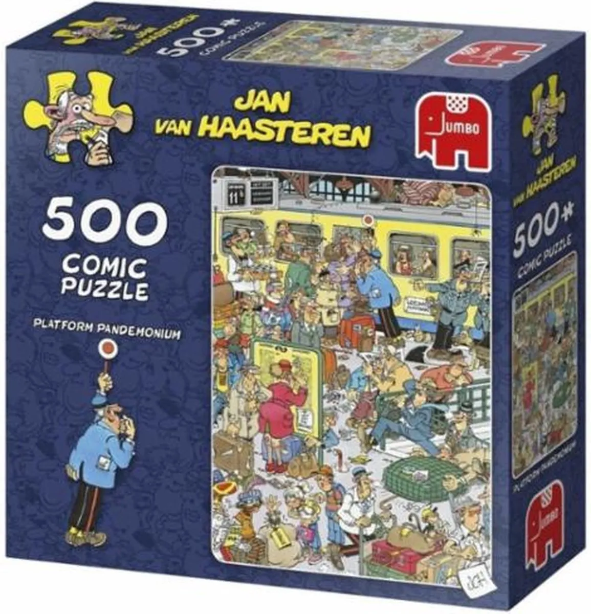 Jan van Haasteren Platform Pandemonium Puzzel 500 Stuks - Multicolor