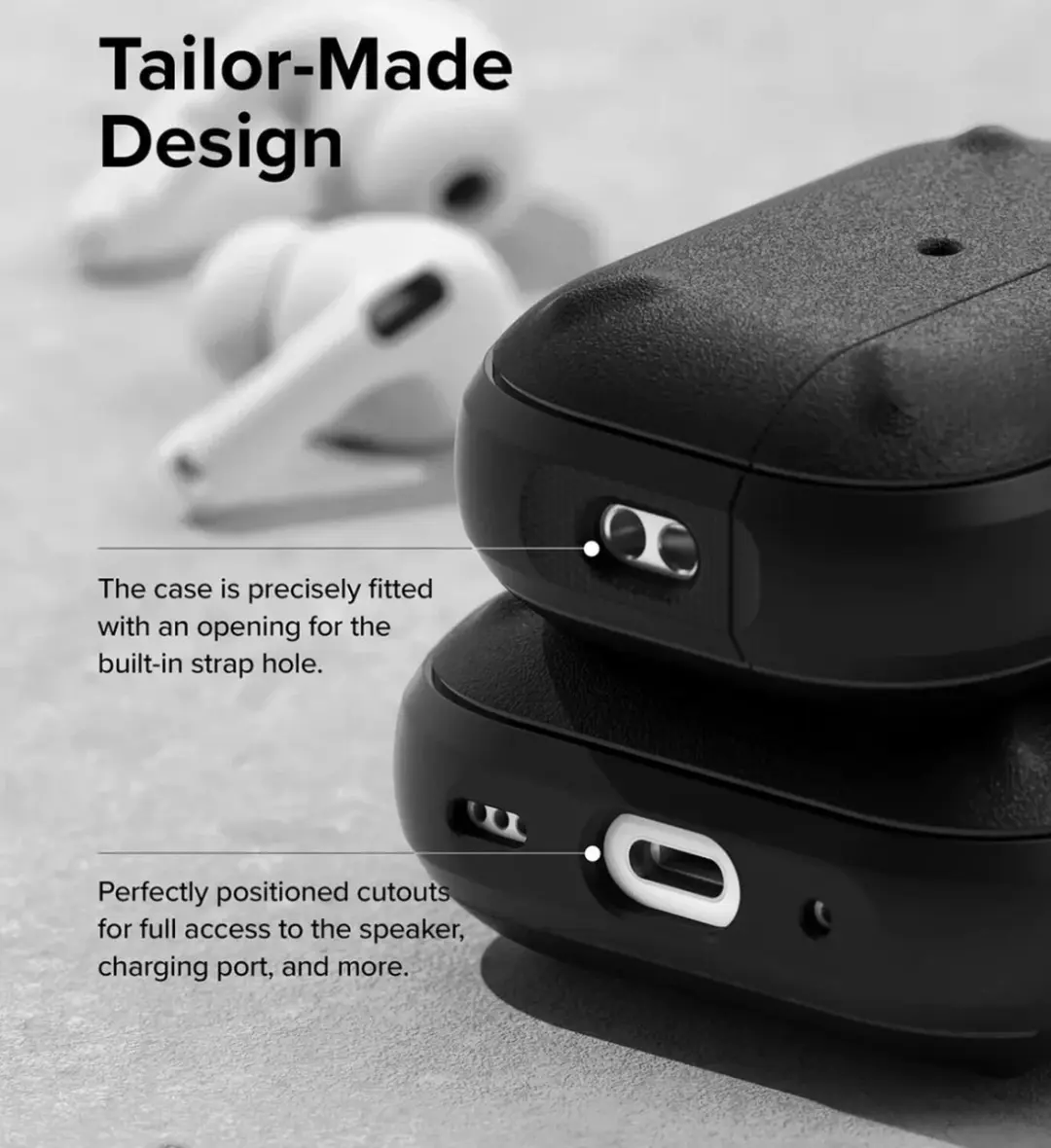 Ringke Onyx Hoesje AirPods Pro 2 - Zwart