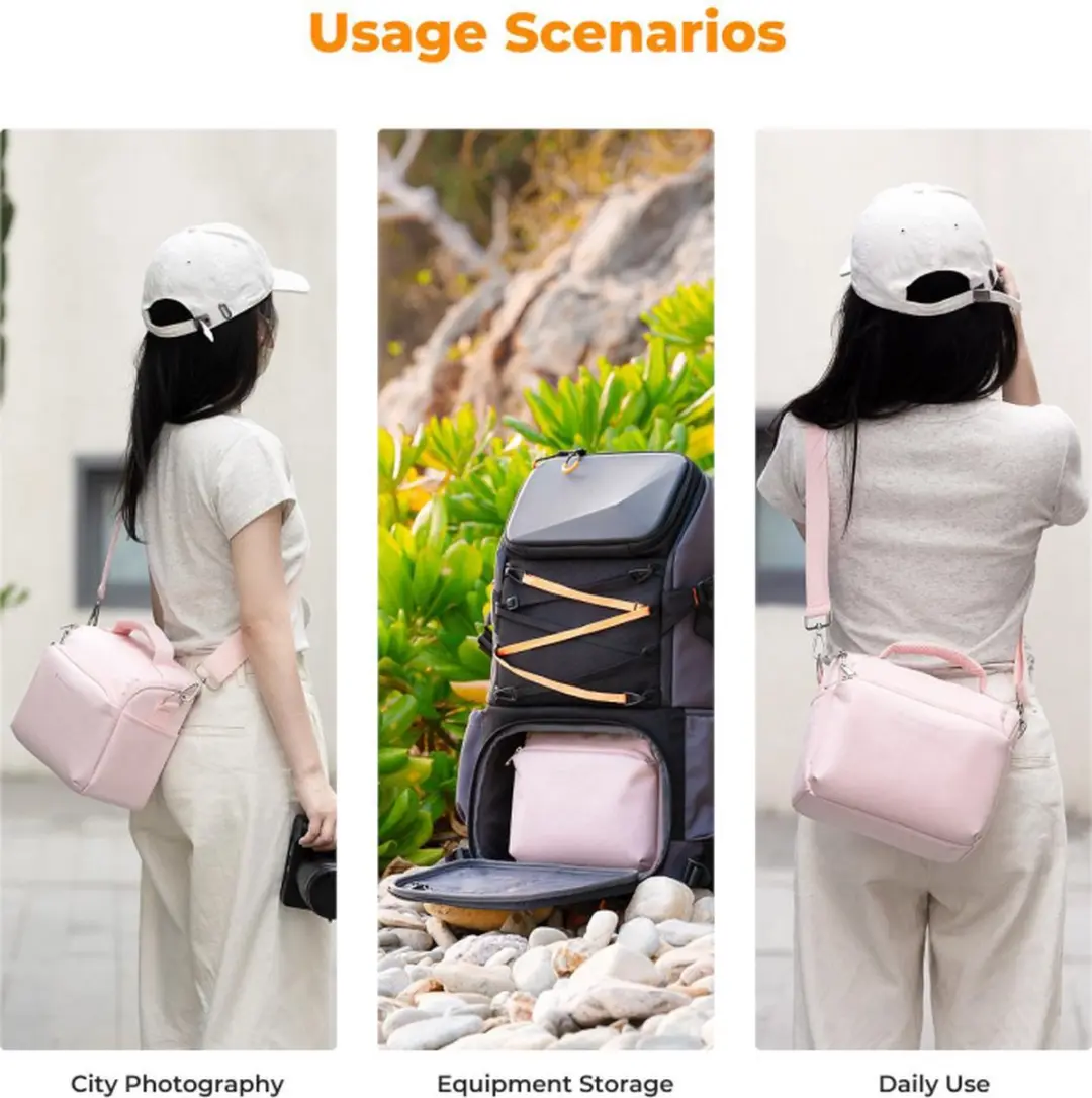 K&F Concept Camera Sling Tas 5L - Roze