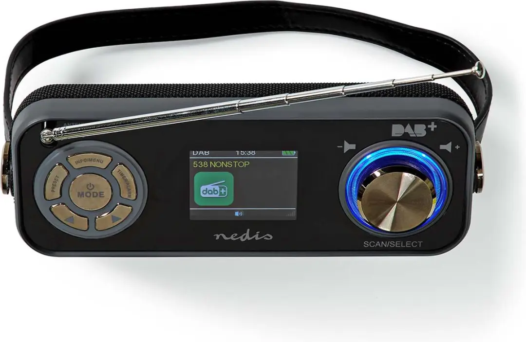Nedis RDDB5200BK DAB+ Radio - Zwart - afbeelding 3 van 6