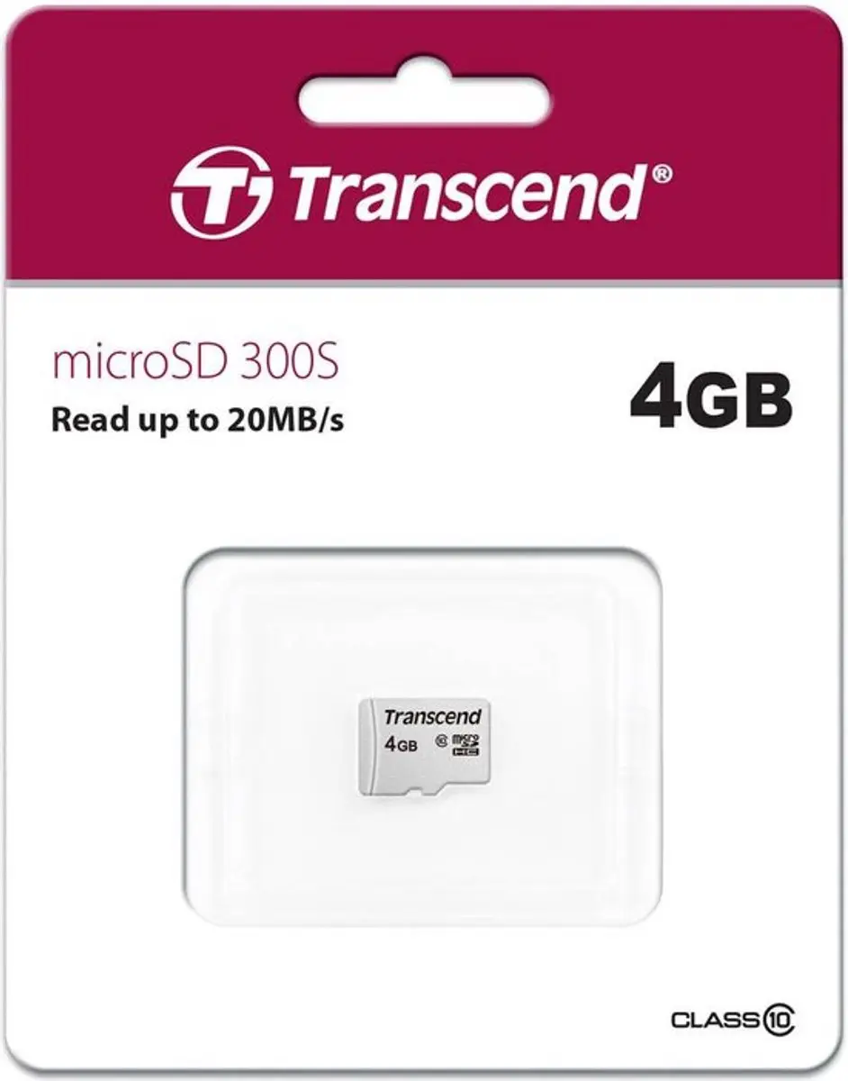 Transcend Premium 300S microSDHC 4GB Class 10
