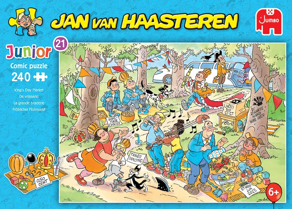Jan van Haasteren Junior 21 De Vrijmarkt Legpuzzel 240 Stuks