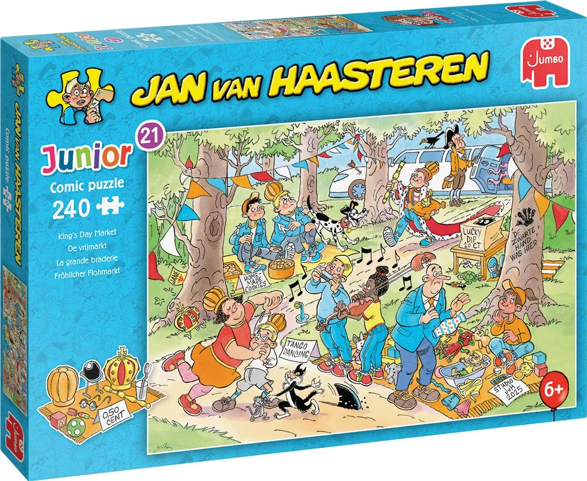 Jan van Haasteren Junior 21 De Vrijmarkt Legpuzzel 240 Stuks