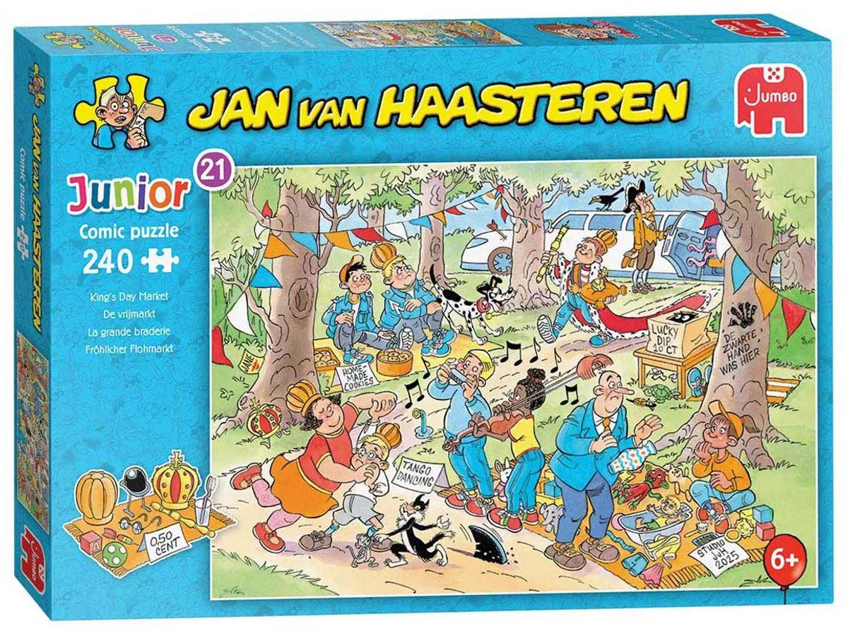 Jan van Haasteren Junior 21 De Vrijmarkt Legpuzzel 240 Stuks