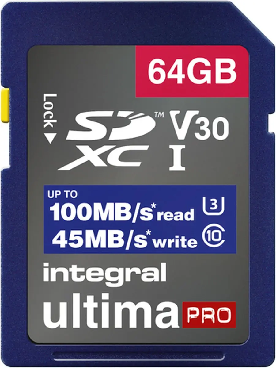 Integral INSDX64G-100V30 Geheugenkaart 64GB