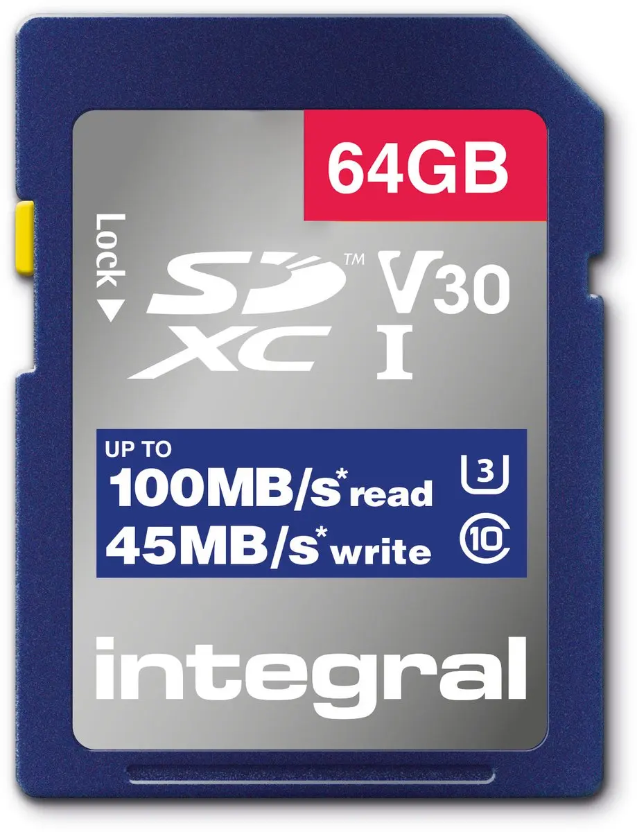 Integral INSDX64G-100V30 Geheugenkaart 64GB