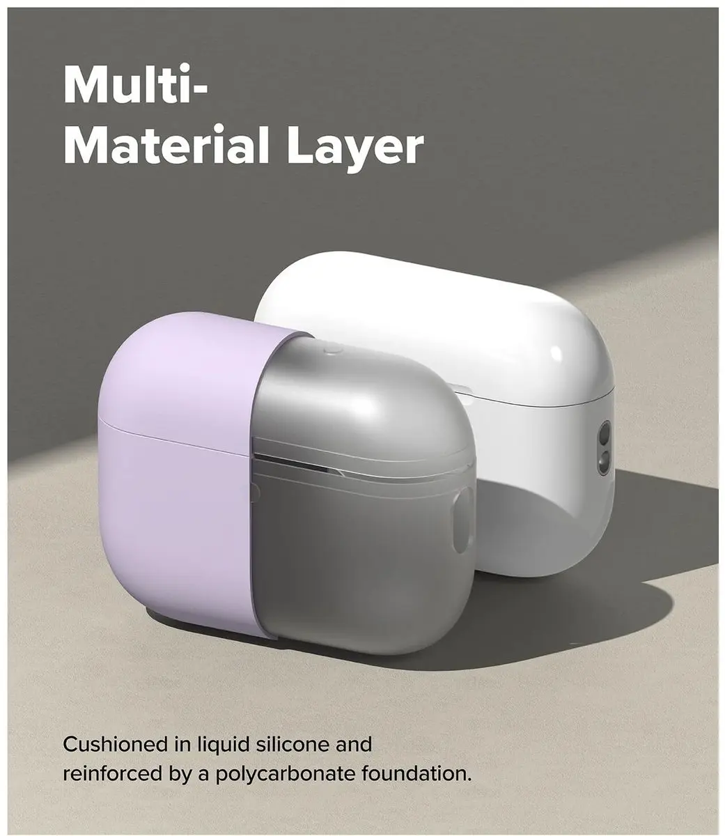 Ringke Silicone Hoesje Apple AirPods Pro 3 - Paars - 8800293859437