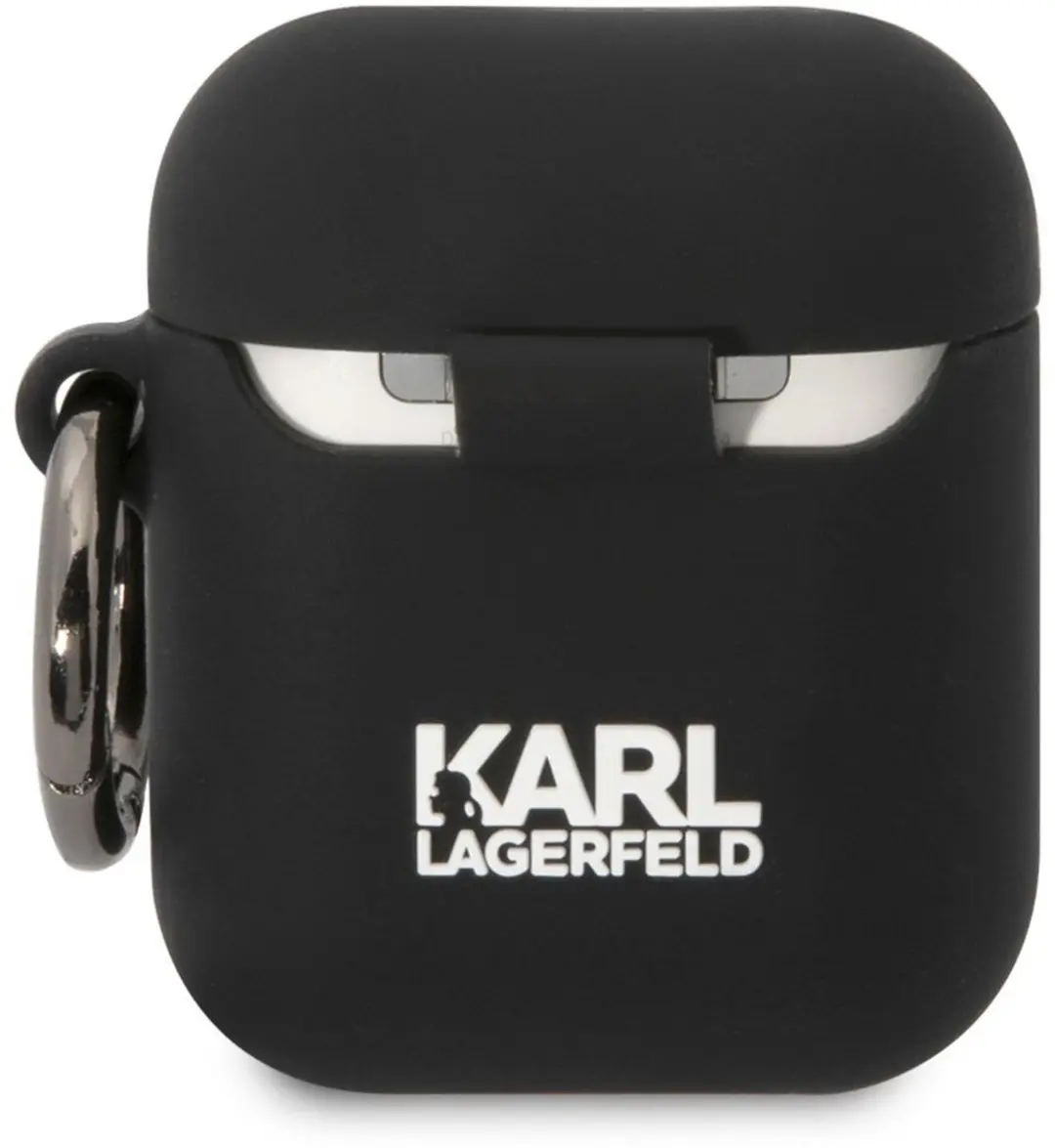 Karl Lagerfeld KLA2RUNIKK Hoesje AirPods 1/2 - Zwart
