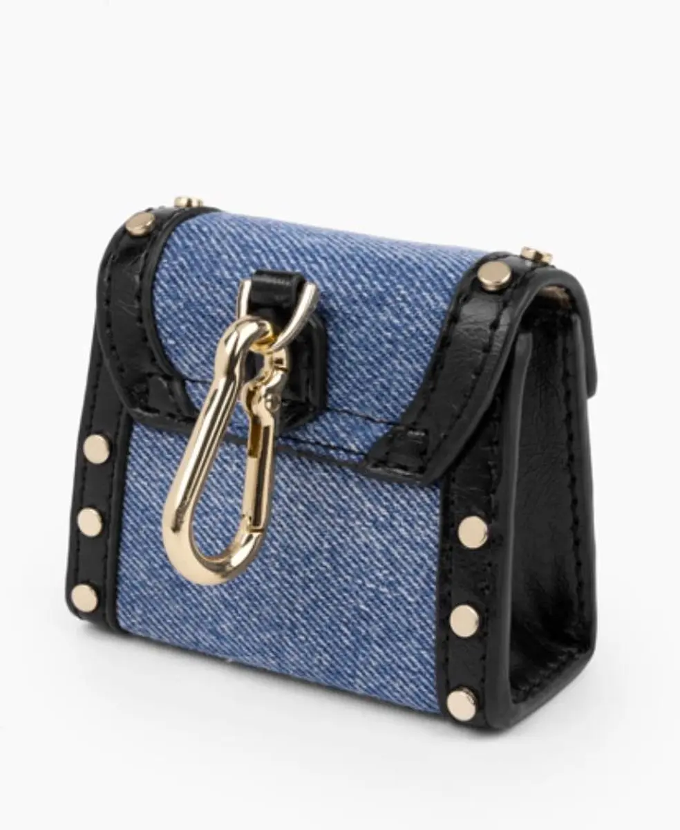 iDeal of Sweden AirPods Mini Tas Paloma Reworked Denim Hoesje - Blauw