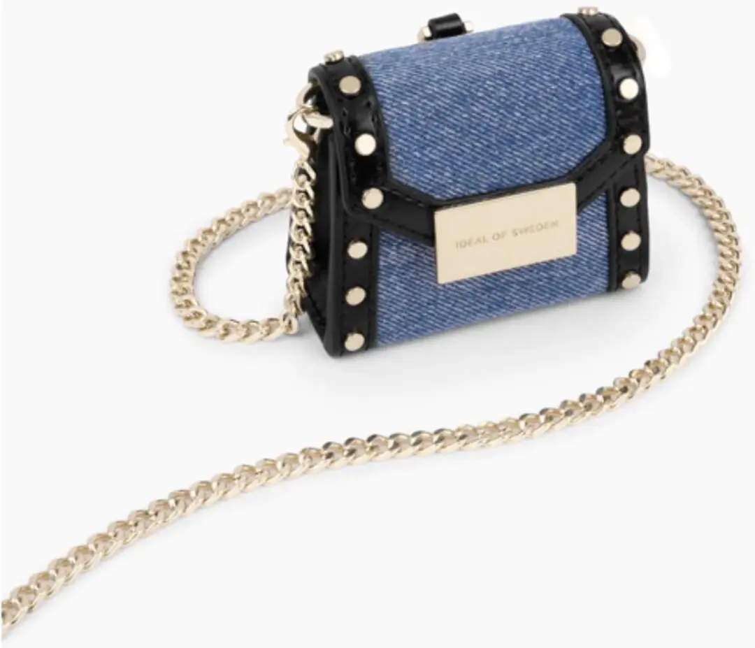 iDeal of Sweden AirPods Mini Tas Paloma Reworked Denim Hoesje - Blauw