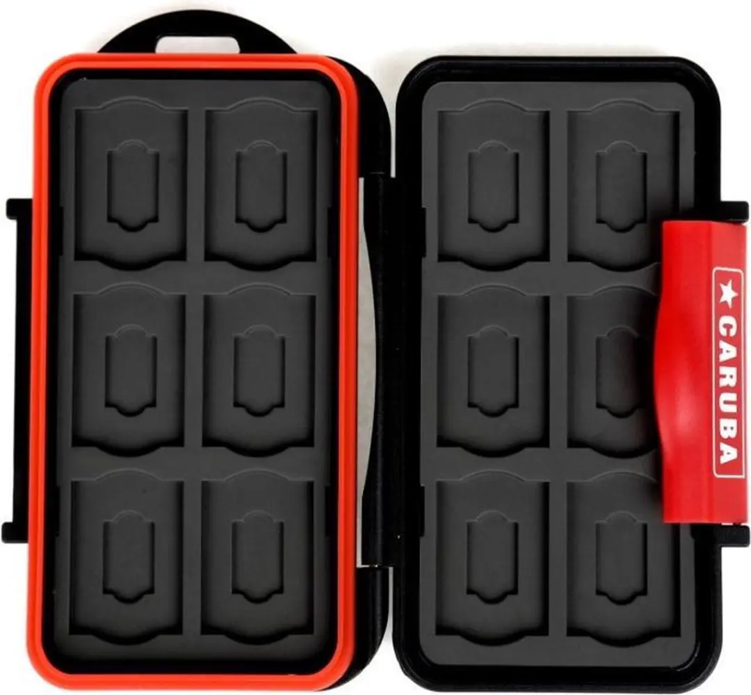 Caruba Multi Card Case MCC-5 - 24 Stuks (12x SD + 12x microSD) - Multicolor