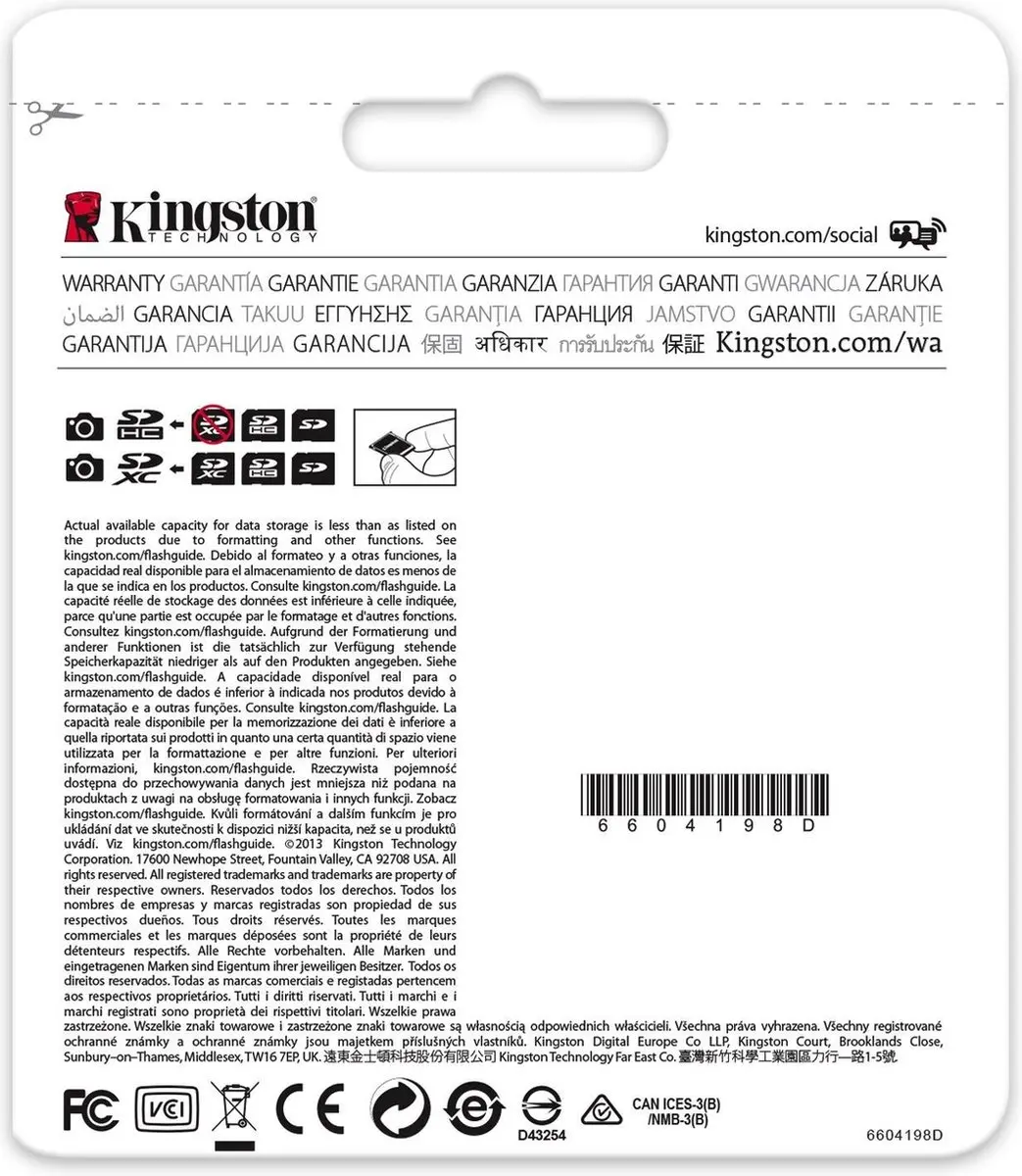 Kingston SD10VG2/32GB SDHC Geheugenkaart 32GB - afbeelding 4 van 4