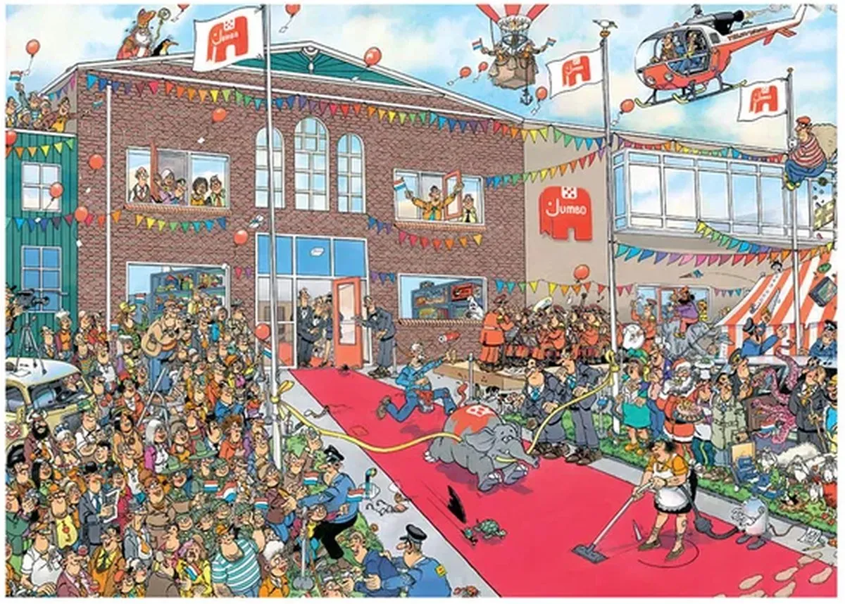 Jan van Haasteren 170 Jaar Jumbo Jubileum Puzzel - 1000 Stukjes - Meerkleurig