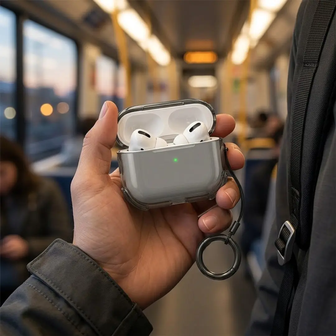 NUVEX Hoesje AirPods Pro 3 - Grijs transparant