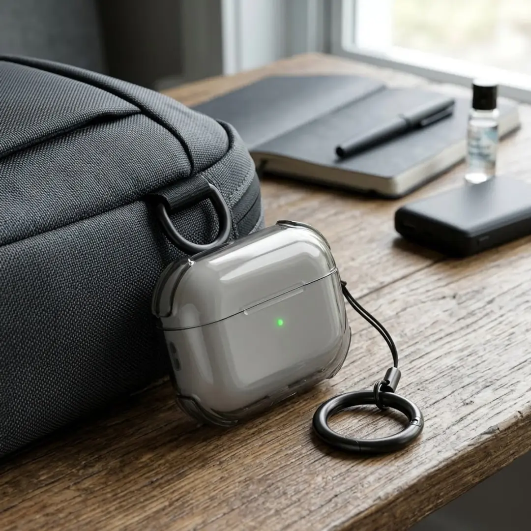 NUVEX Hoesje AirPods Pro 3 - Grijs transparant