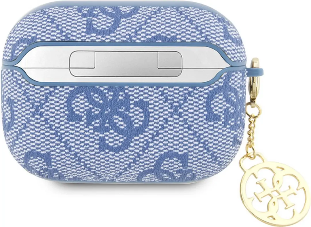 Guess 4G PU Leather Case Apple AirPods Pro 2 - Blauw