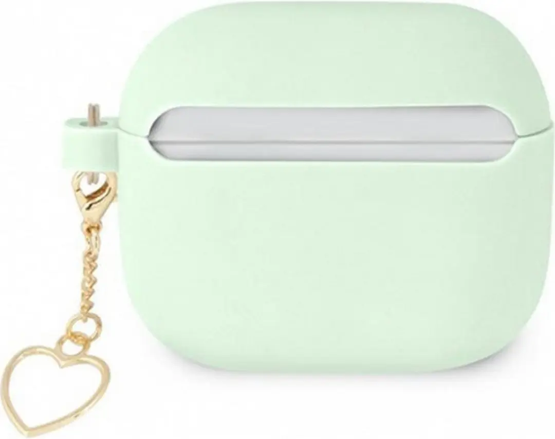GUESS Silicone Heart Charm Case Apple AirPods 3 - Groen