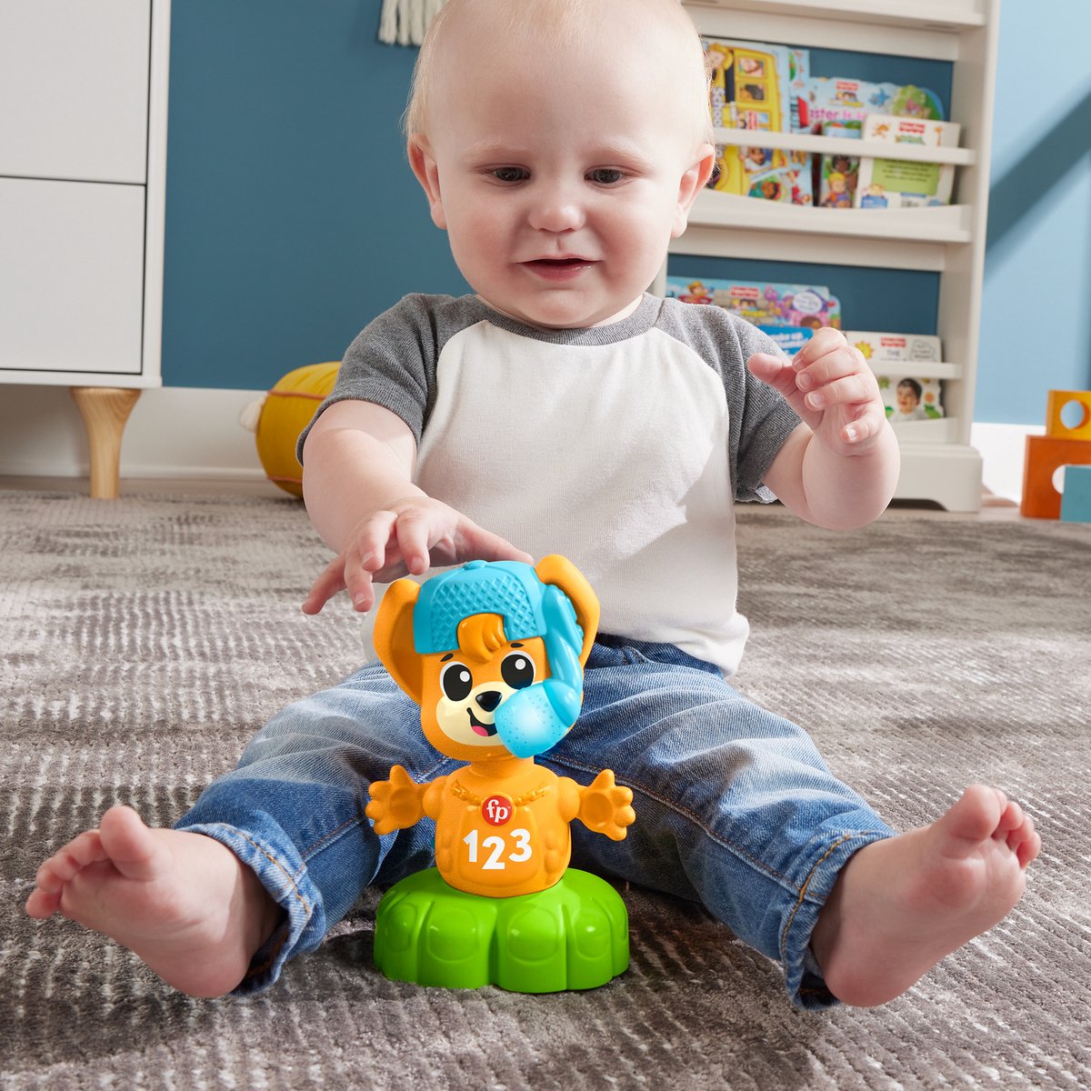 Fisher-Price Link Squad Opposites Fox, 0,75 jaar, Geluid, Batterijen vereist, Stof/Weefsel, Kunststof, Meerkleurig