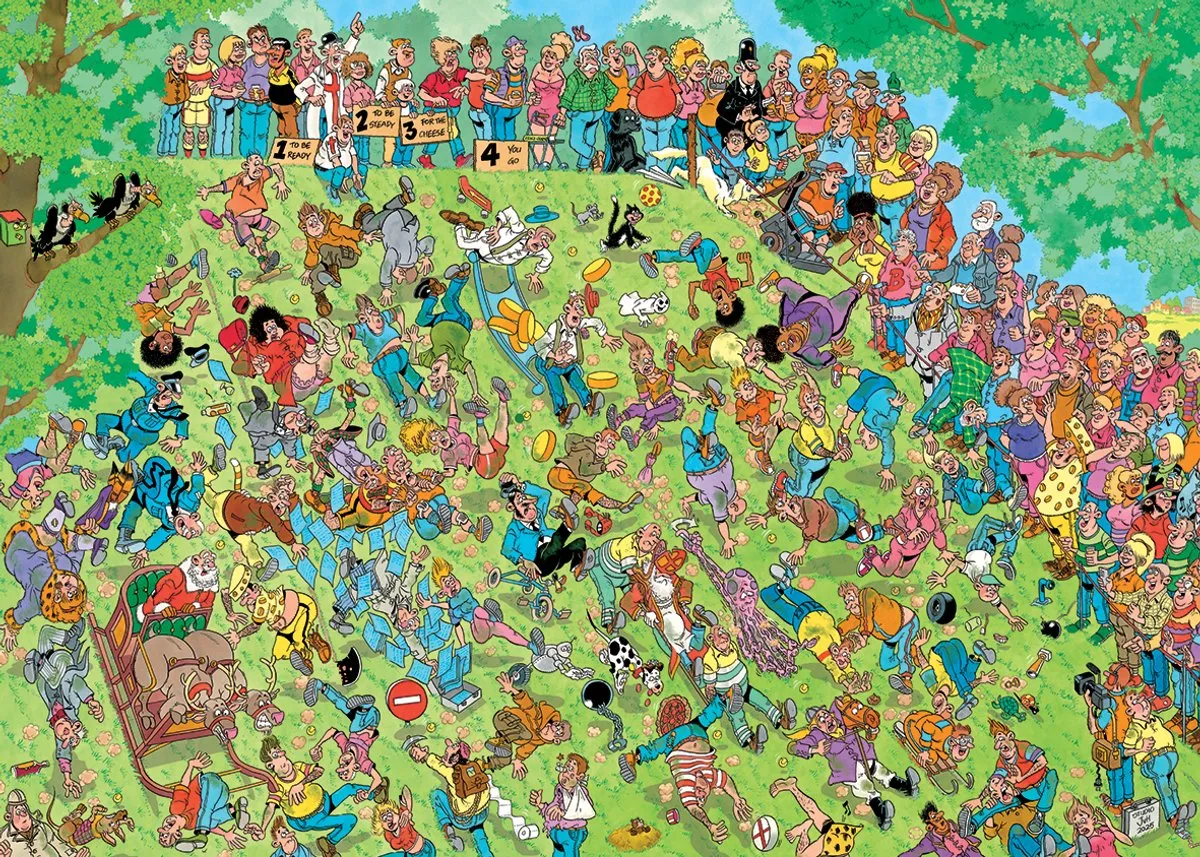 Jan van Haasteren Grijp je kaas! Legpuzzel 1000 Stuks - Meerkleurig