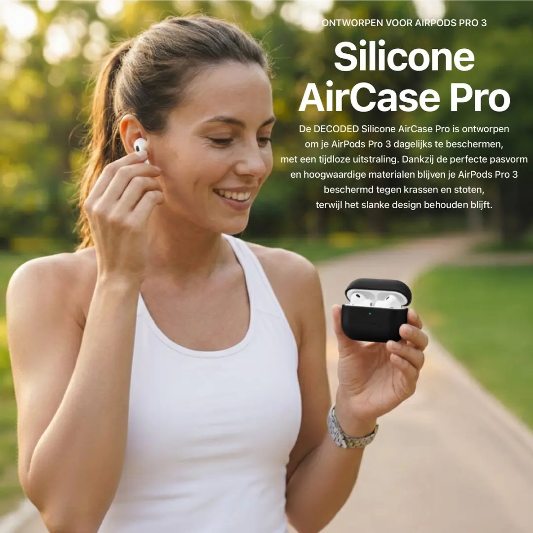 Decoded Siliconen Hoesje AirPods Pro 3 - Zwart