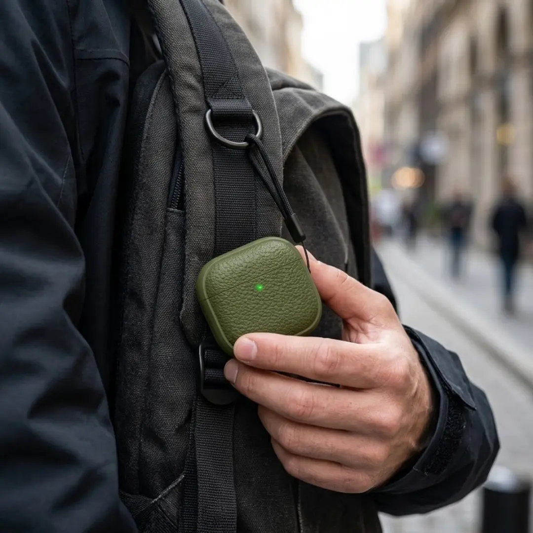 NUVEX Leger Groen Hoesje AirPods Pro 2 - Inclusief Reinigingsset