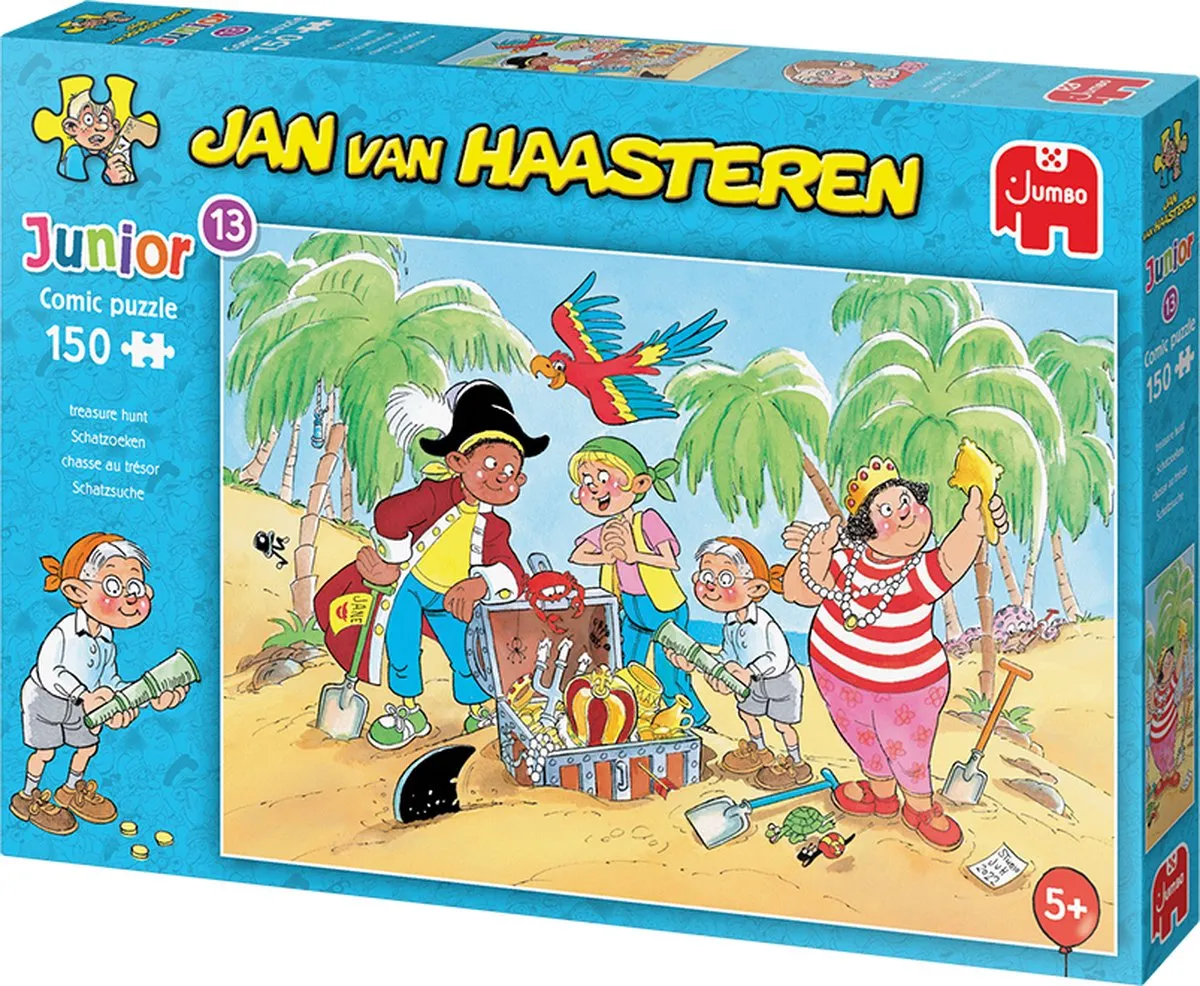 Jan van Haasteren Junior Schatzoeken Puzzel 150 Stuks - Multicolor - afbeelding 6 van 6