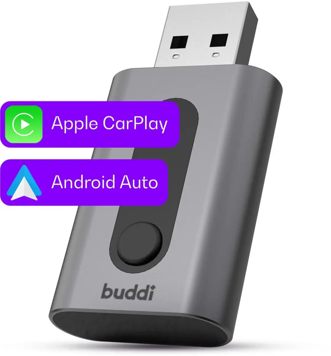 Buddi Play 3 Bluetooth Adapter Apple CarPlay Android Auto