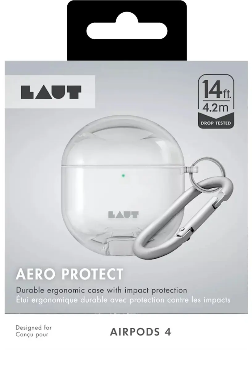 Laut Aero Protect In-earhoesjes AirPods 4 - Transparent - LAP5APUC