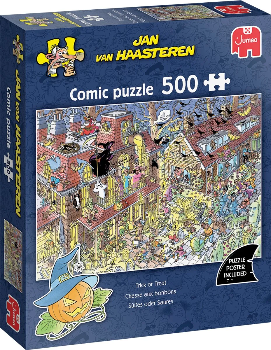 Jan van Haasteren Trick or Treat Puzzel 500 Stuks - Meerkleurig