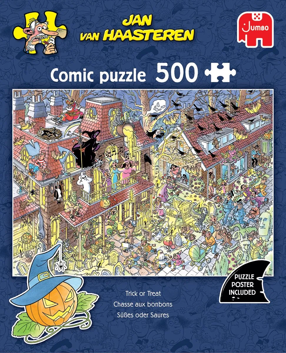 Jan van Haasteren Trick or Treat Puzzel 500 Stuks - Meerkleurig