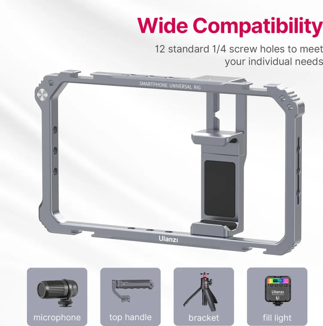 Ulanzi Smartphone Rig 3127 - Metaal - Grijs