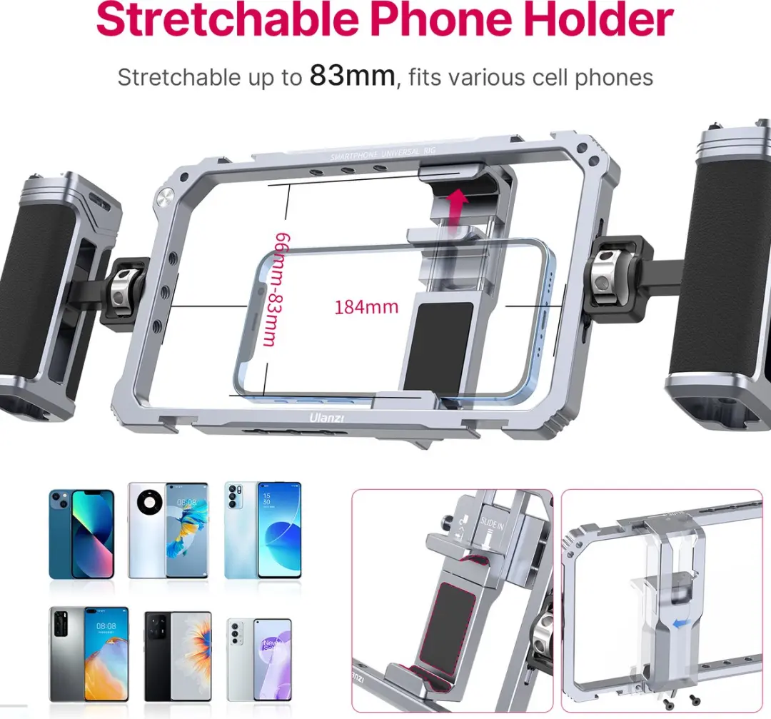Ulanzi Smartphone Rig 3127 - Metaal - Grijs - afbeelding 6 van 6
