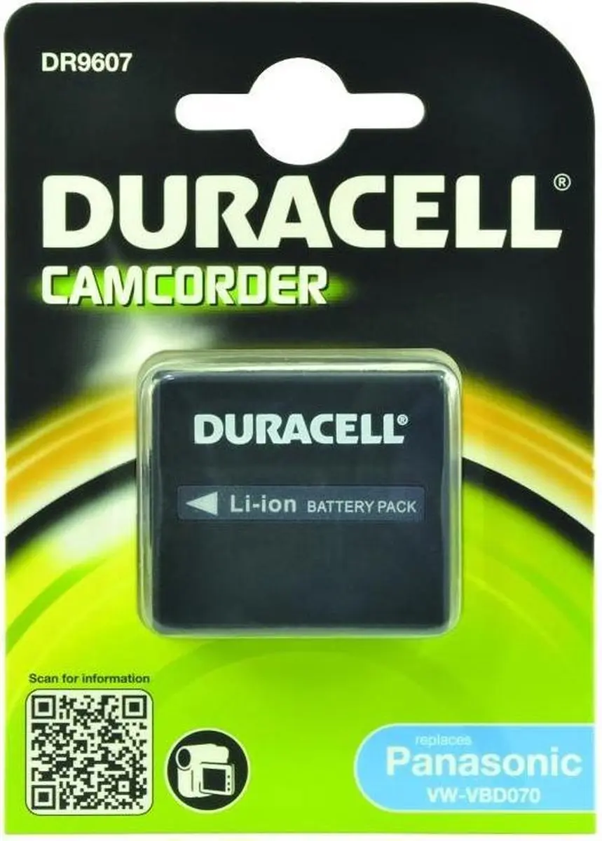 Duracell DR9608 Accu - Panasonic VW-VBD070