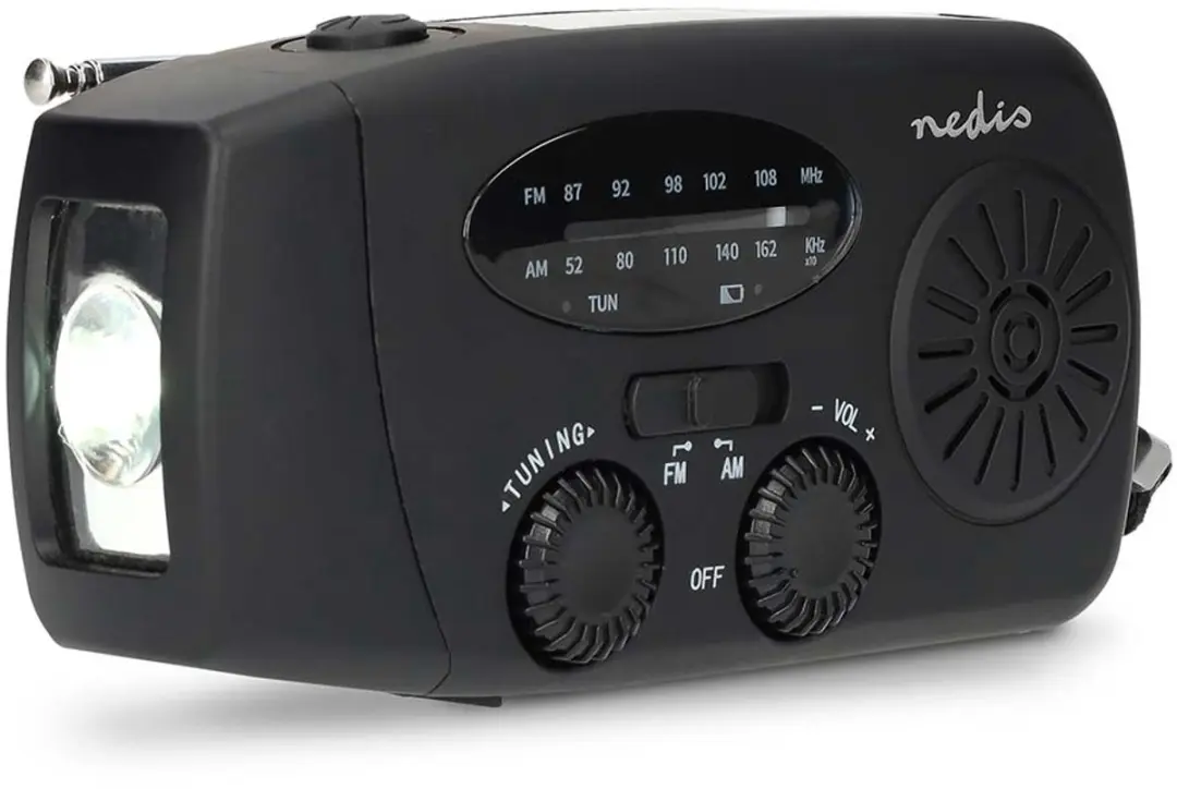 Nedis RDFMCR2000BK Noodradio - Zwart - afbeelding 2 van 6