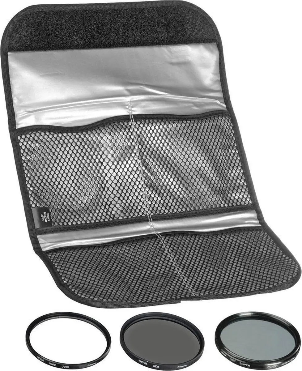 Hoya Digital Filter Kit II 77mm - UV/Polarisatie/NDX8 - Zwart