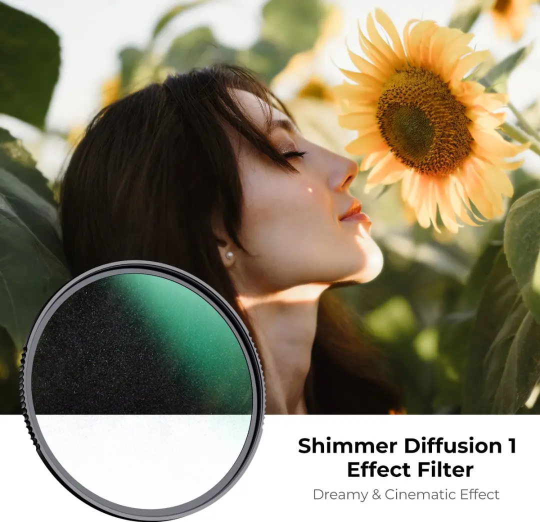 K&F Concept 82mm Shimmer Diffusion Nano-X HD Filter - Zwart