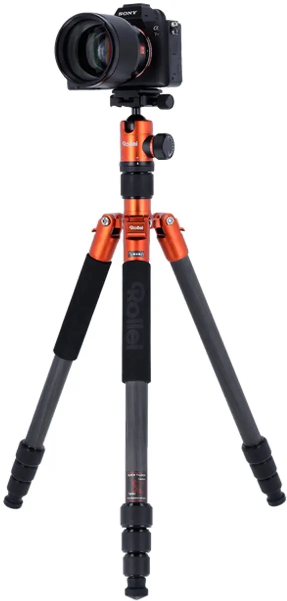 Rollei C5i Carbon Statief - 4 Secties - Oranje