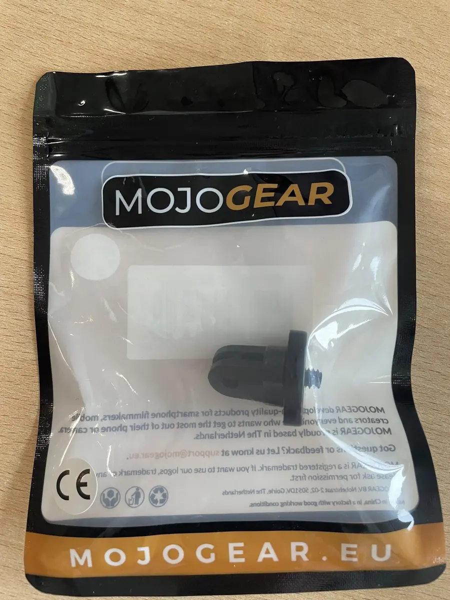 MOJOGEAR MG-P22 Schroefadapter GoPro - 1/4 inch - Zwart