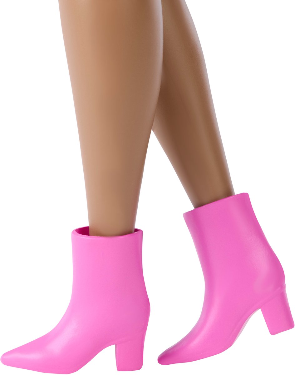 Mattel Barbie pop deluxe stijl golvend haar en strik speelgoed.