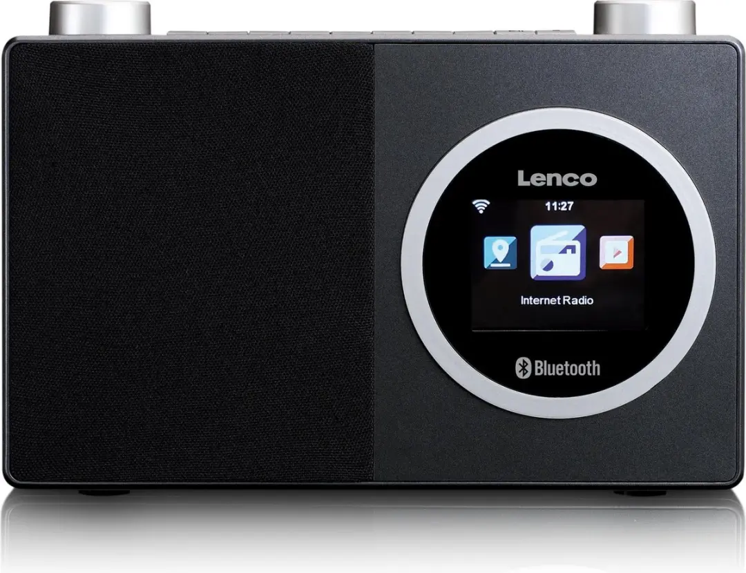 Lenco DIR-70BK Internetradio - 3W - Zwart-Zilver
